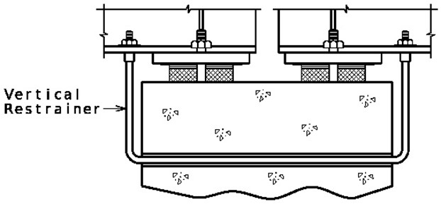 Section thru Intermediate Bent Beam at Expansion Gap